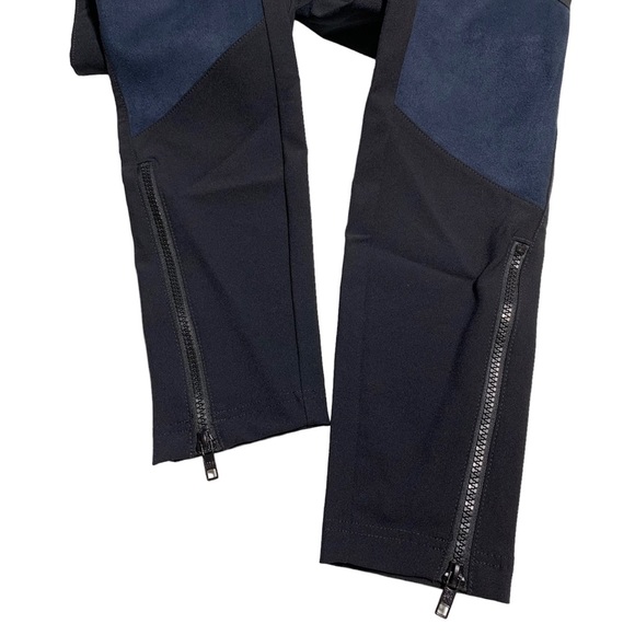 NWOT GAP Black with Blue Suede Combination Skinny High Waisted Pants Size XS - Picture 2 of 12